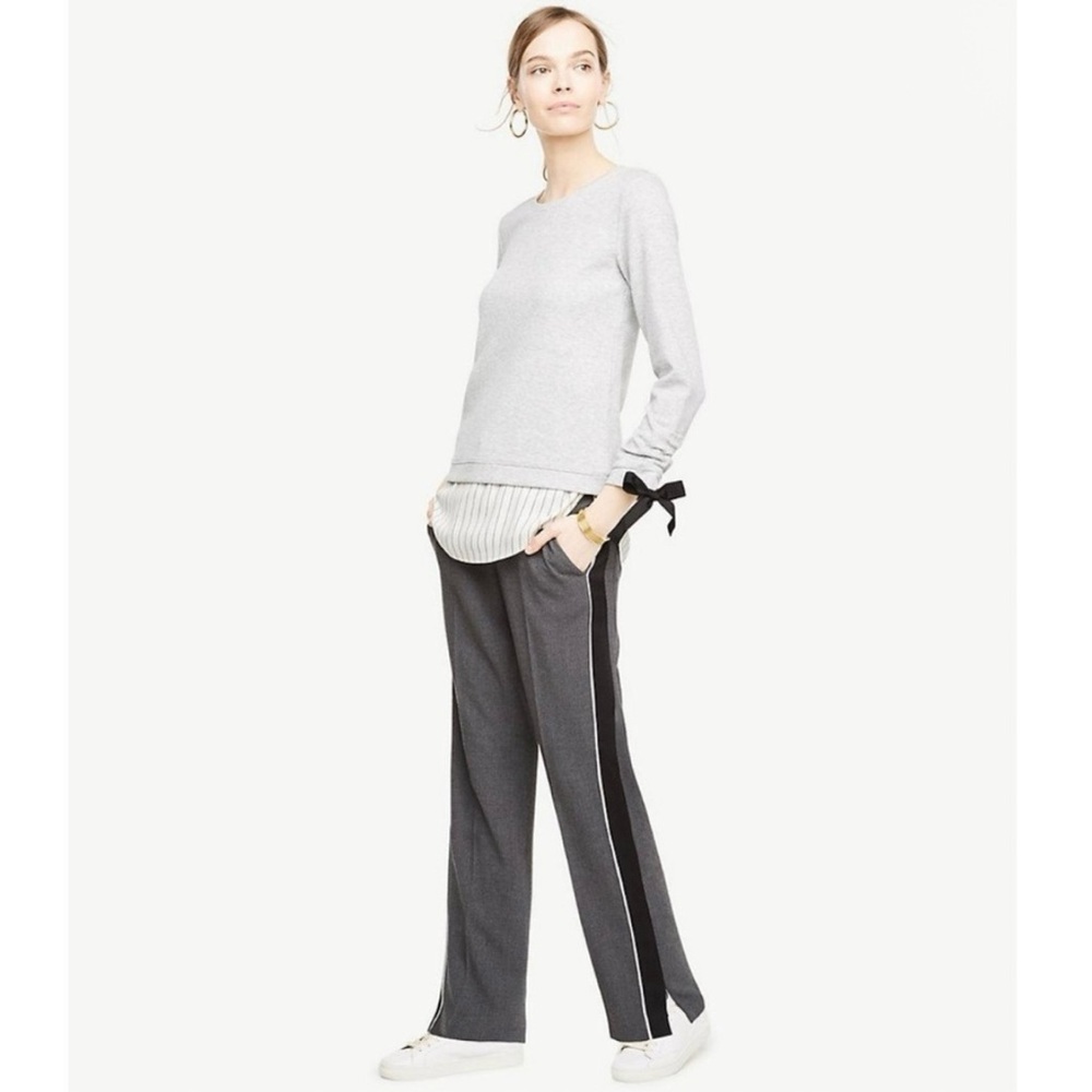 Ann Taylor Side Stripe Trouser Track Pants